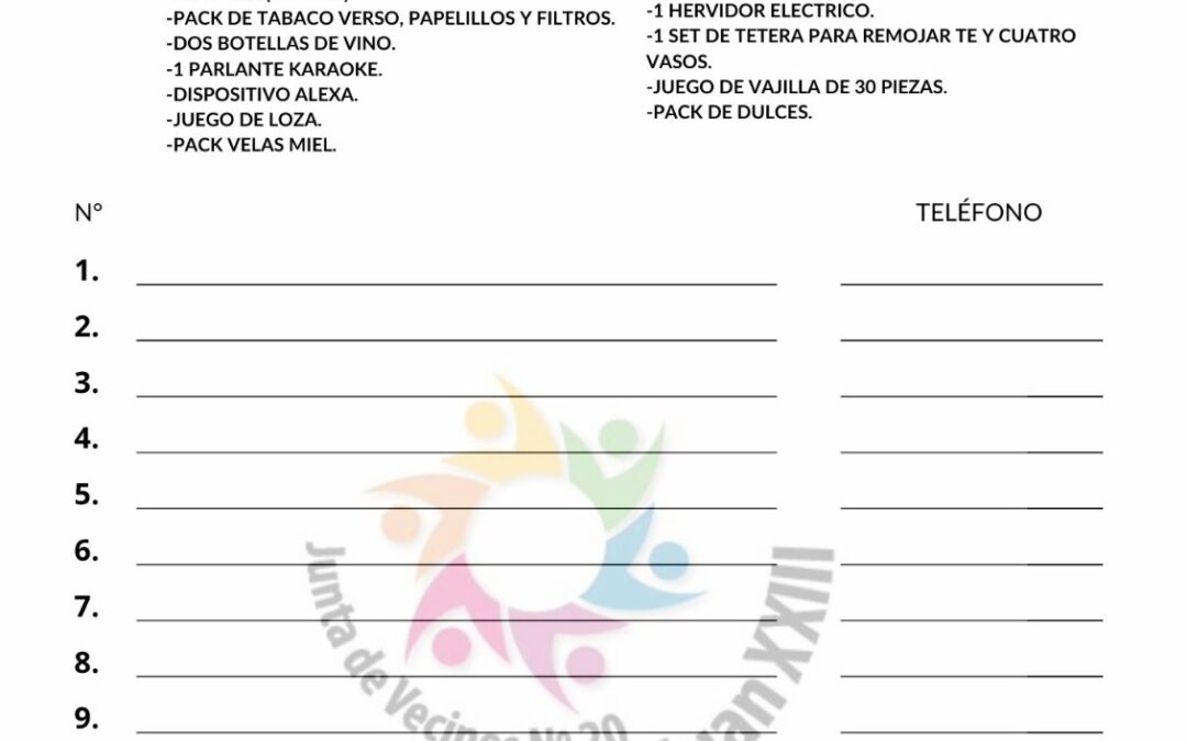 Gran Rifa con  Encuentro Solidario